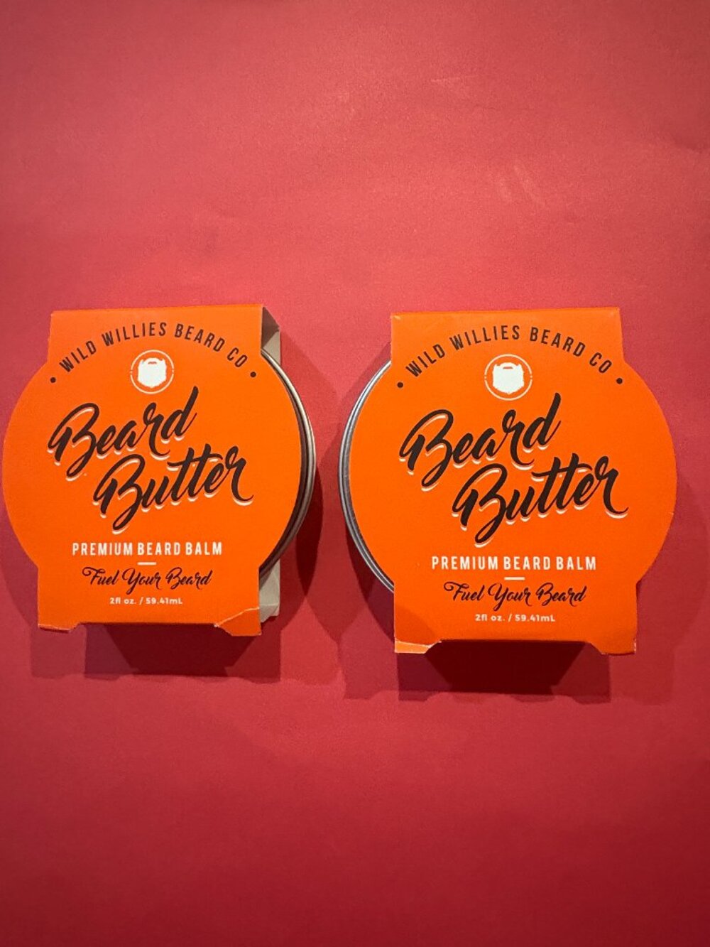 2 Wild Willies BEARD BUTTER 2 oz each Premium Beard Balm NEW